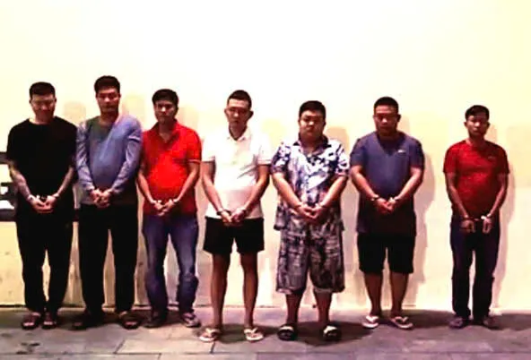 Các đối tượng tại cơ quan công an