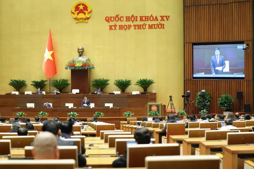 Phiên thảo luận sáng 8-12. Ảnh: QUANG PHÚC