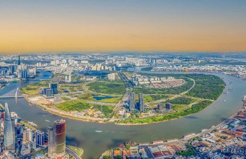 Khu đô thị Thủ Thiêm, TP Thủ Đức. Ảnh: HH