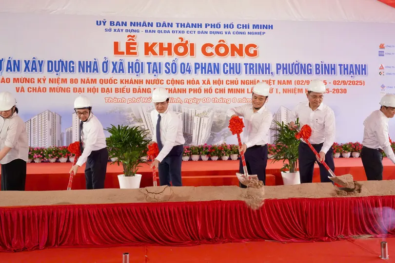 Lễ khởi công dự án nhà ở xã hội tại số 4 Phan Chu Trinh, phường Bình Thạnh, TPHCM