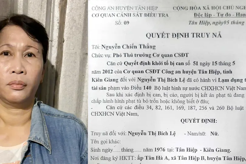 Đối tượng Nguyễn Thị Bích Lệ