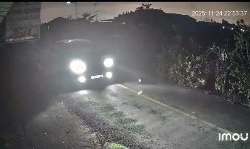 Ảnh cắt từ video nhóm đối sử dụng ô tô trộm chó do người dân cung cấp