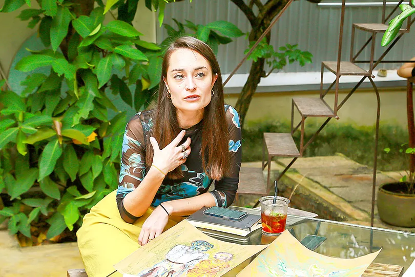 Nhà sản xuất âm thanh người Pháp gốc Việt Hanae Bossert. Ảnh: Viện Pháp tại Việt Nam