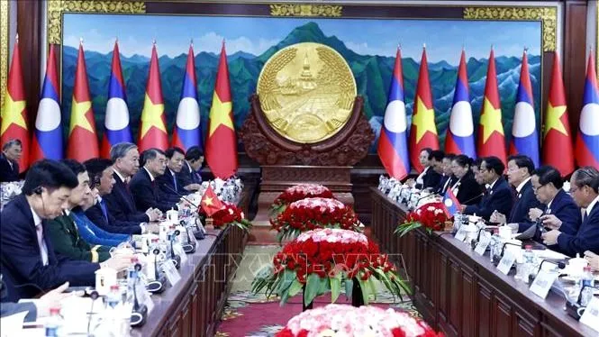 Tổng Bí thư Tô Lâm hội đàm với Tổng Bí thư, Chủ tịch nước Lào Thongloun Sisoulith