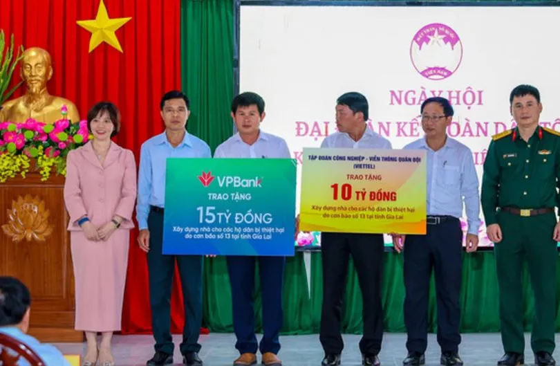  VPBank tặng kinh phí xây dựng nhà cho các hộ dân bị thiệt hại tại Gia Lai