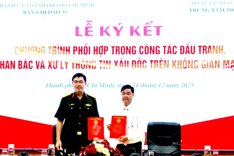 TPHCM và Trung tâm 286 ký kết phối hợp phản bác, xử lý thông tin xấu độc trên không gian mạng