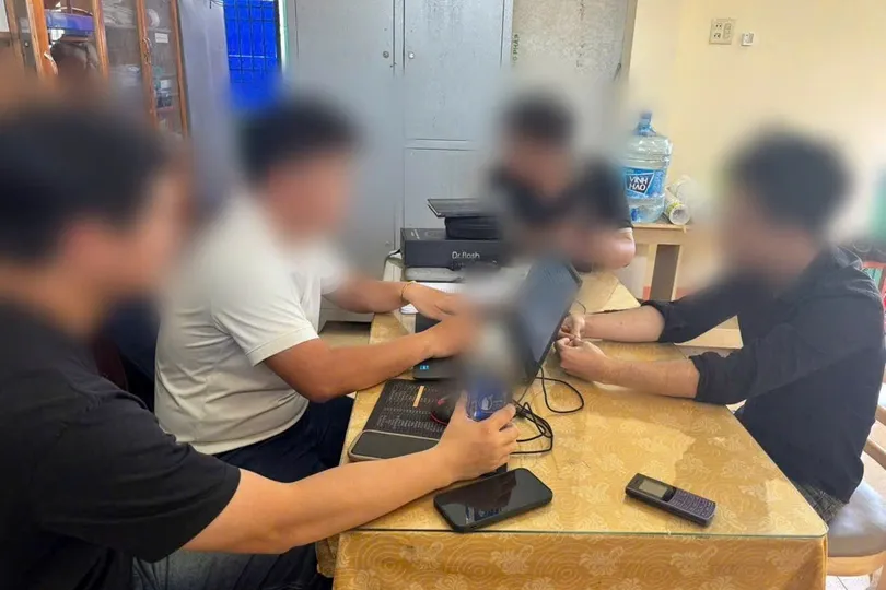 Cơ quan công an làm việc với đối tượng N.L.T