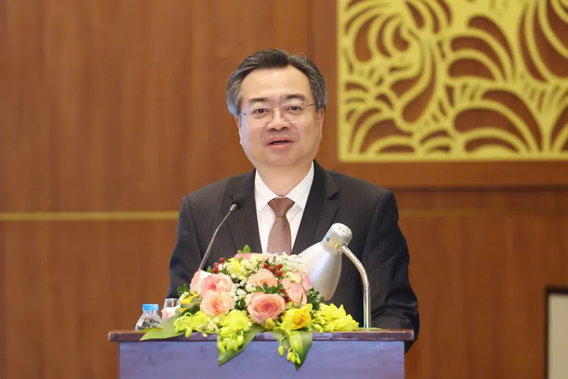 Đồng chí Nguyễn Thanh Nghị, Trưởng Ban Chính sách, chiến lược Trung ương kết luận hội thảo. Ảnh: QUANG PHÚC