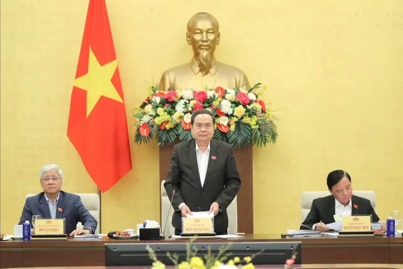 Chủ tịch Quốc hội Trần Thanh Mẫn chủ trì cuộc họp