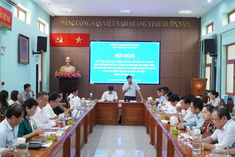 TPHCM lấy ý kiến các cơ quan báo chí cho dự thảo Báo cáo chính trị