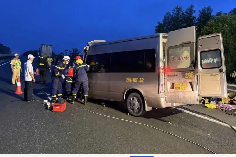 Vụ tai nạn đặc biệt nghiêm trọng xảy ra ngày 9-12, trên tuyến cao tốc Đà Nẵng - Quảng Ngãi. Ảnh: CTV