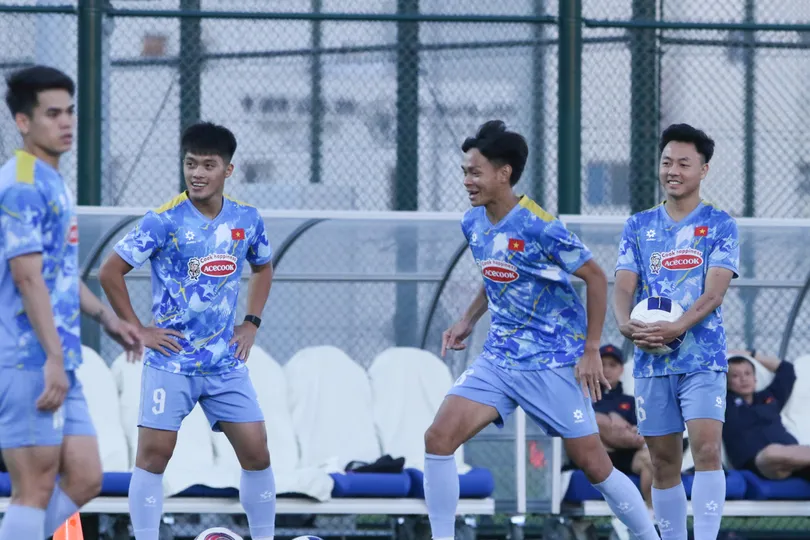 Các cầu thủ U23 Việt Nam có phong độ và thể trạng tốt trước khi lên đường sang Saudi Arabia.