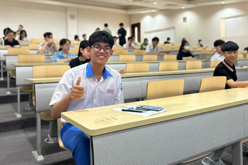 Thí sinh tham gia kỳ thi đánh giá năng lực đợt 1 năm 2025 do ĐHQG TPHCM tổ chức ngày 30-3