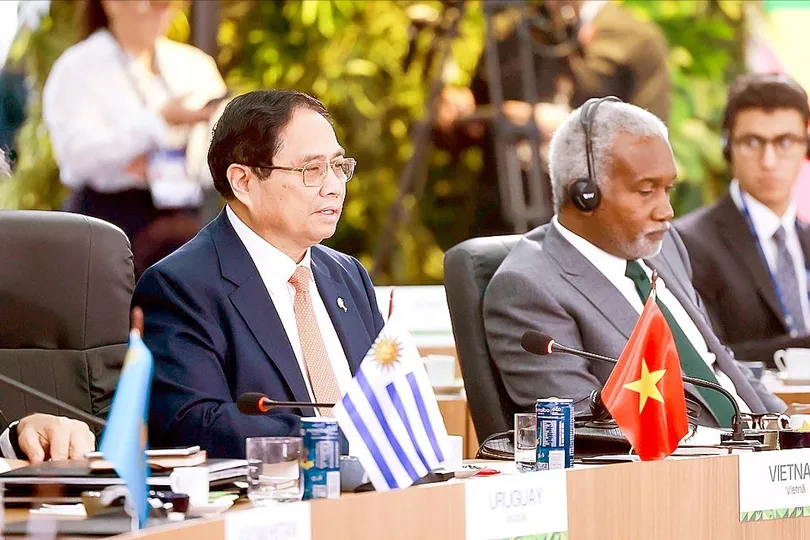 Dự Phiên họp cấp cao ở Hội nghị Thượng đỉnh BRICS mở rộng 2025: Thủ tướng Phạm Minh Chính nêu 5 đề xuất quan trọng