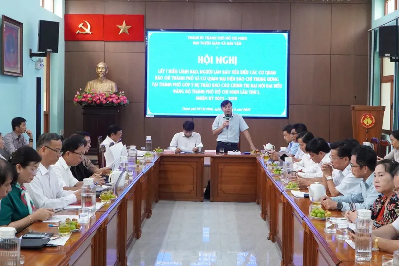 TPHCM lấy ý kiến các cơ quan báo chí cho dự thảo Báo cáo chính trị 