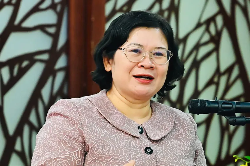 Phó Bí thư Thành ủy TPHCM Văn Thị Bạch Tuyết phát biểu chỉ đạo tại hội nghị. Ảnh: VIỆT DŨNG