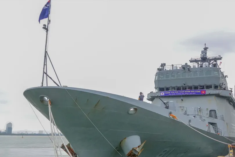 Tàu huấn luyện ROKS Hansando của Hải quân Hàn Quốc thăm hữu nghị Đà Nẵng