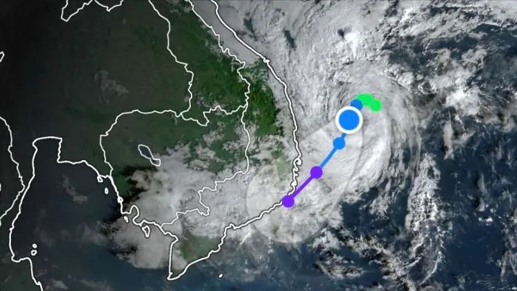 Từ đêm 2-12, nhiều nơi ở Trung bộ mưa to