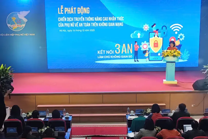 Trung ương Hội Liên hiệp phụ nữ Việt Nam phát động chiến dịch truyền thông nâng cao nhận thức của phụ nữ trên không gian mạng ngày 14-12