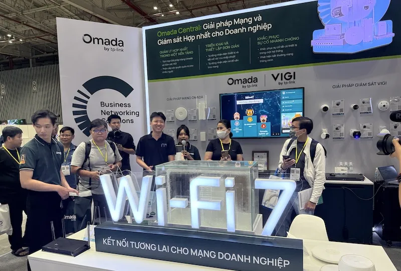 Gian hàng TP-Link tại tại Triển lãm Quốc tế Vietnam ICTComm 2025