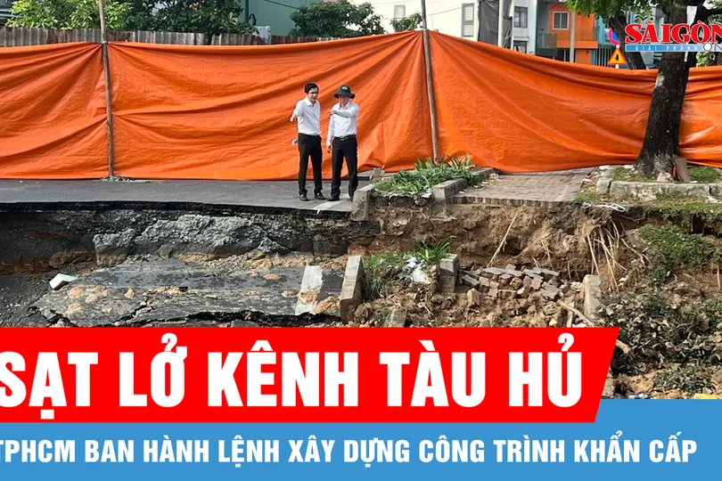 TPHCM ban hành Lệnh xây dựng công trình khẩn cấp khắc phục sạt lở kênh Tàu Hủ