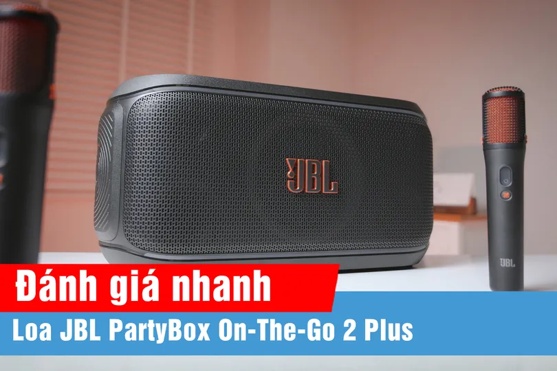 JBL PartyBox On-The-Go 2 Plus: Hát karaoke mọi bài hát với công nghệ AI tách lời