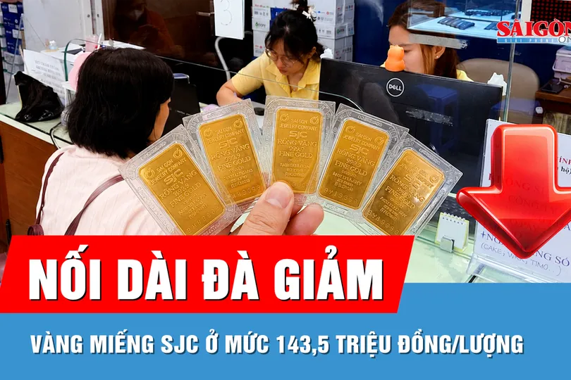 Giá vàng giảm thêm 800.000 đồng/lượng