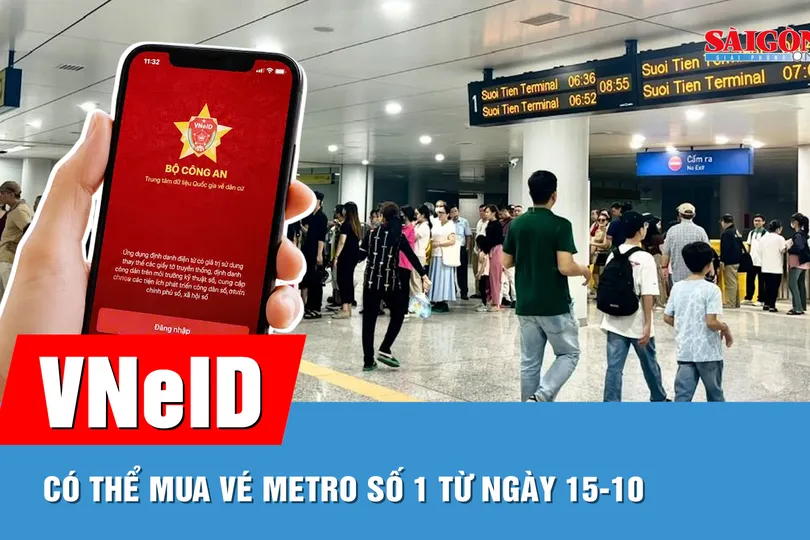 Tính năng mới, mua vé Metro số 1 trực tiếp trên VNeID