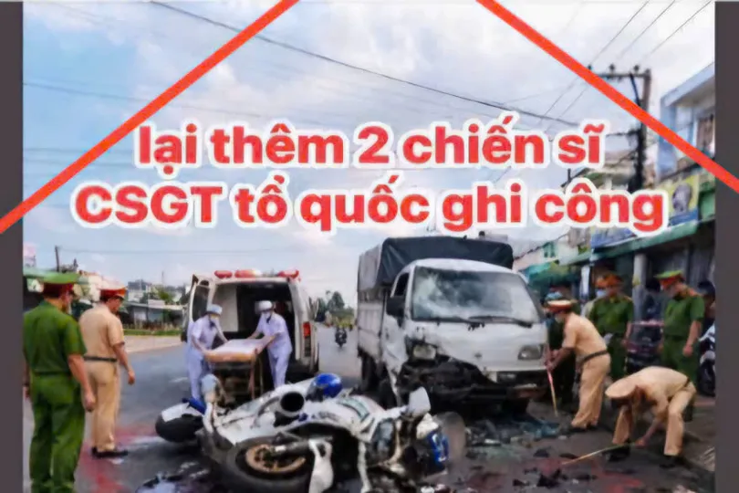 Công an bác thông tin cảnh sát giao thông truy đuổi phương tiện dẫn đến tai nạn ở Cà Mau
