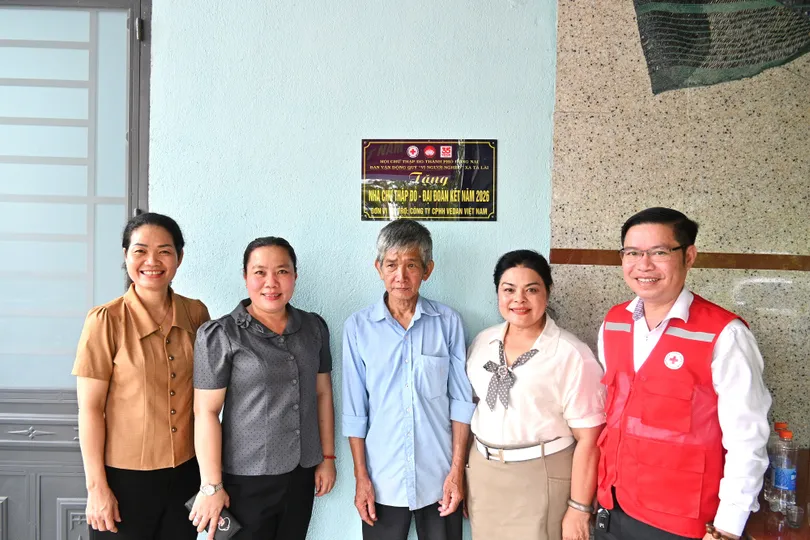 Công ty Vedan Việt Nam trao tặng Nhà chữ thập đỏ - Đại Đoàn kết tại xã Tà Lài (TP Đồng Nai)
