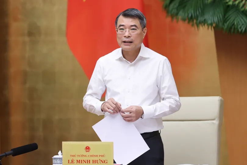 Thủ tướng Chính phủ Lê Minh Hưng phát biểu khai mạc phiên họp. Ảnh: VIẾT CHUNG