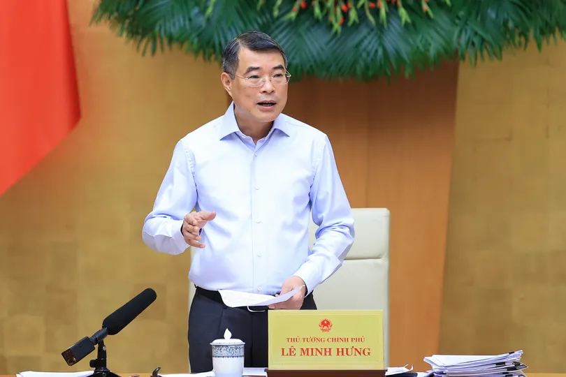 Thủ tướng Lê Minh Hưng chủ trì phiên họp Chính phủ chuyên đề xây dựng pháp luật tháng 6, sáng 27-6-2026. Ảnh: VIẾT CHUNG