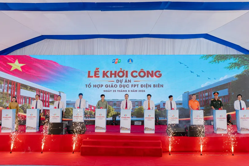 Tập đoàn FPT đã khởi công Tổ hợp Giáo dục FPT tại tỉnh Điện Biên. Ảnh: ANH VÂN