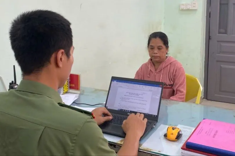 Bảo mẫu Triệu Thị Tâm thừa nhận hành vi bạo hành các bé . Ảnh: CACC