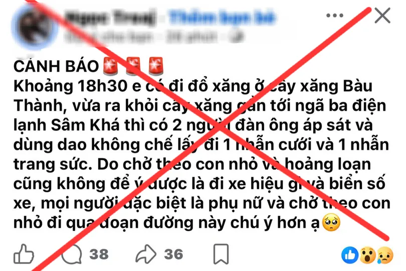 Sợ chồng biết làm mất nhẫn cưới, người phụ nữ bịa chuyện bị cướp