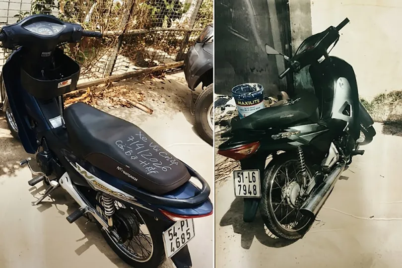 Tìm chủ của 2 xe máy trong vụ cướp 300.000 đồng của cô gái