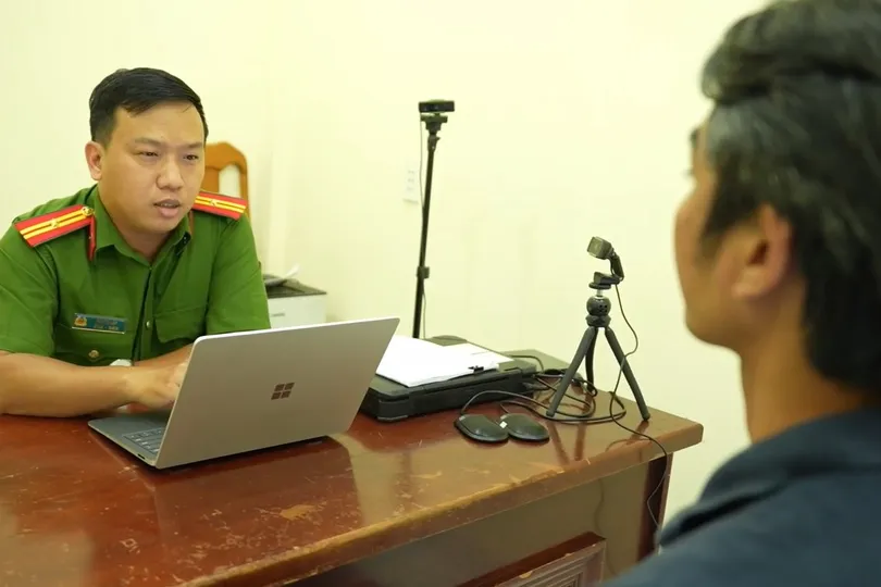 Công an làm việc với Đ.M.Q.
