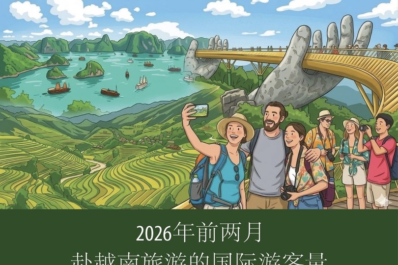 2026年前两月赴越南旅游的国家游客量增长18.1%