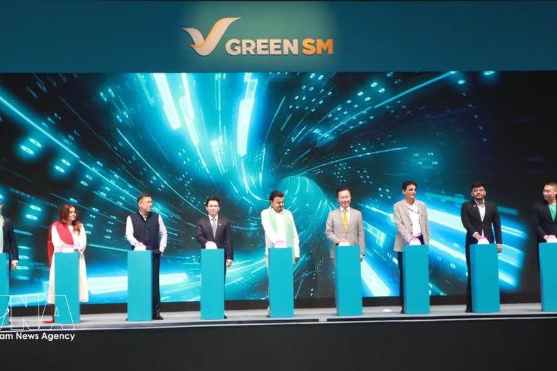 越南绿色与智能出行股份公司在印度举行Green SM Limo服务启动仪式。