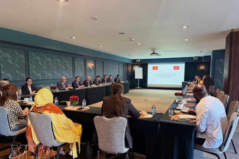 越南-摩洛哥贸易促进研讨会现场。图片来源：越通社