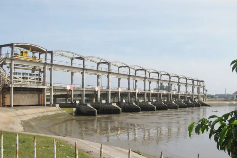 Dự án cống Láng Thé đảm bảo được nguồn nước ngọt cho khu vực TP Trà Vinh trước đây và các địa phương lân cận