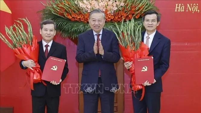 Phân công, bổ nhiệm Trưởng Ban Nội chính Trung ương và Giám đốc Học viện Chính trị quốc gia Hồ Chí Minh