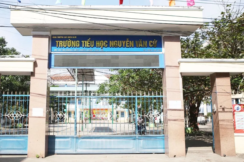 Trường Tiểu học Nguyễn Văn Cừ, nơi xảy ra sự việc 