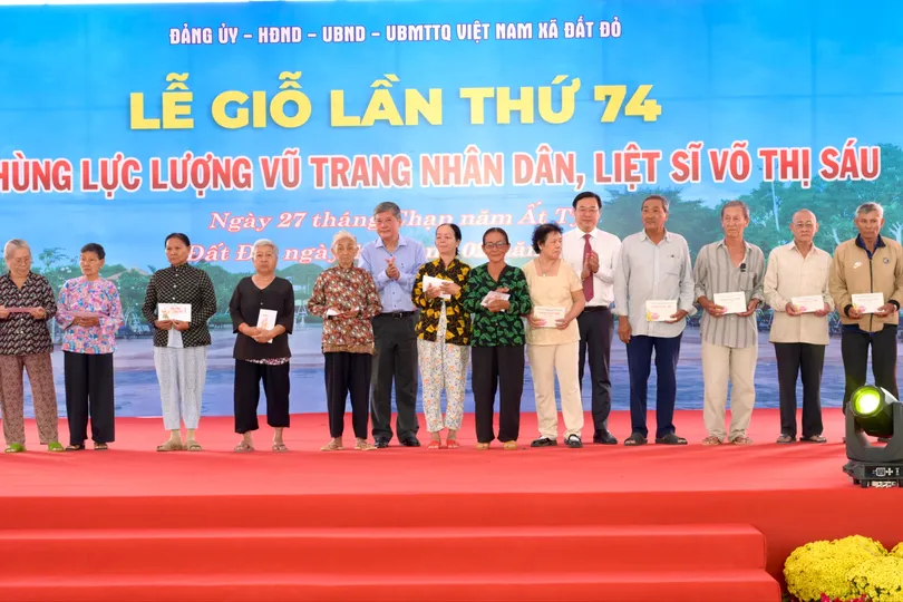 Trang trọng Lễ giỗ lần thứ 74 Anh hùng liệt sĩ Võ Thị Sáu