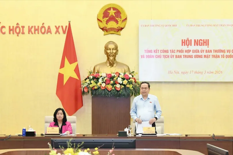 Chủ tịch Quốc hội Trần Thanh Mẫn phát biểu tại hội nghị