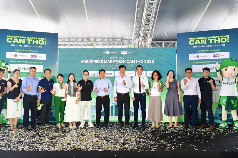 Khai mạc Giải chạy “VnExpress Marathon Cần Thơ 2026” 
