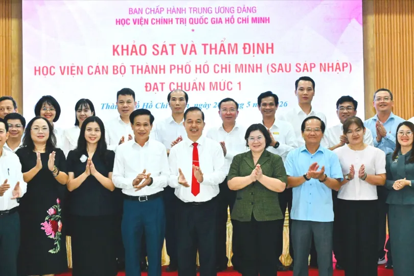 Học viện Cán bộ TPHCM đạt chuẩn mức 1 sau sáp nhập