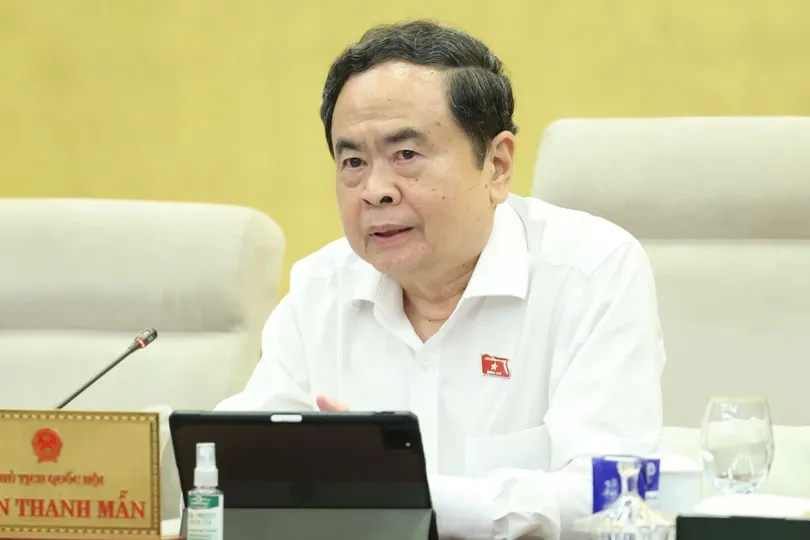 Chủ tịch Quốc hội Trần Thanh Mẫn. Ảnh: CẨM HÀ 