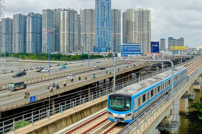 Tuyến metro số 1 (Bến Thành - Suối Tiên). Ảnh: HOÀNG HÙNG