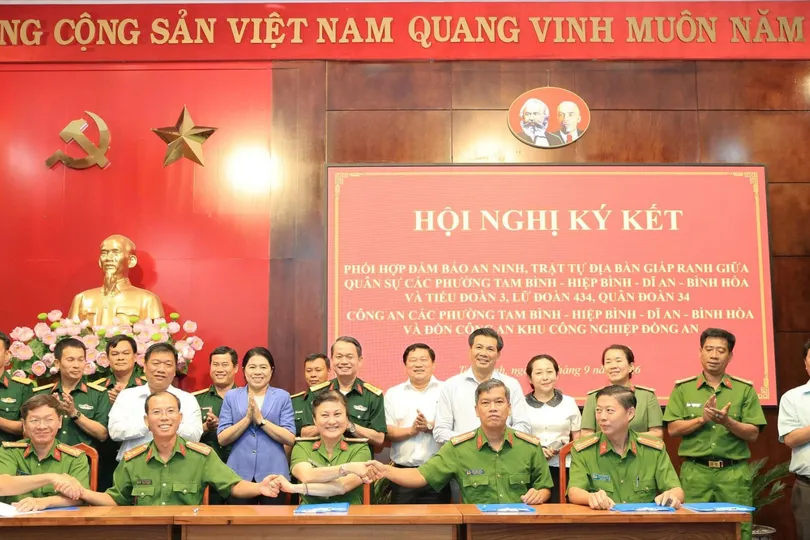 Công an và quân sự các đơn vị giáp ranh phối hợp đảm bảo ANTT